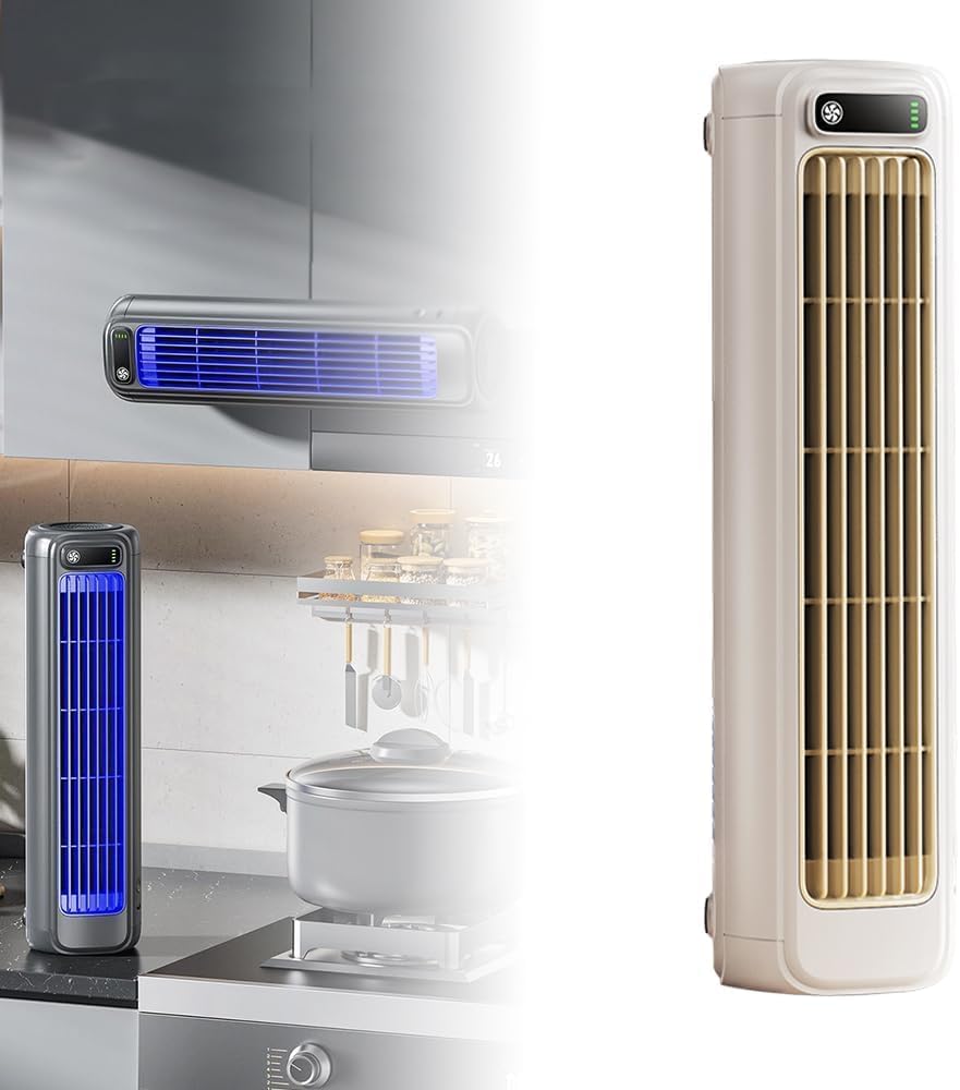 Portable Air Conditioner, 2026 New Cooling Fan with 3 Speeds & LED Touch Screen, USB Charging Adjustable Mini Cooling Fan for Bedroom Office Home