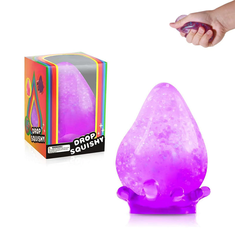 Water Drop Squeeze Squishies, Dream Squishy Drop Squishy Stress Ball, Soft Fidget Stress Ball,Nice Stress Cube-Drop Gifts for Anxiety Relief Office