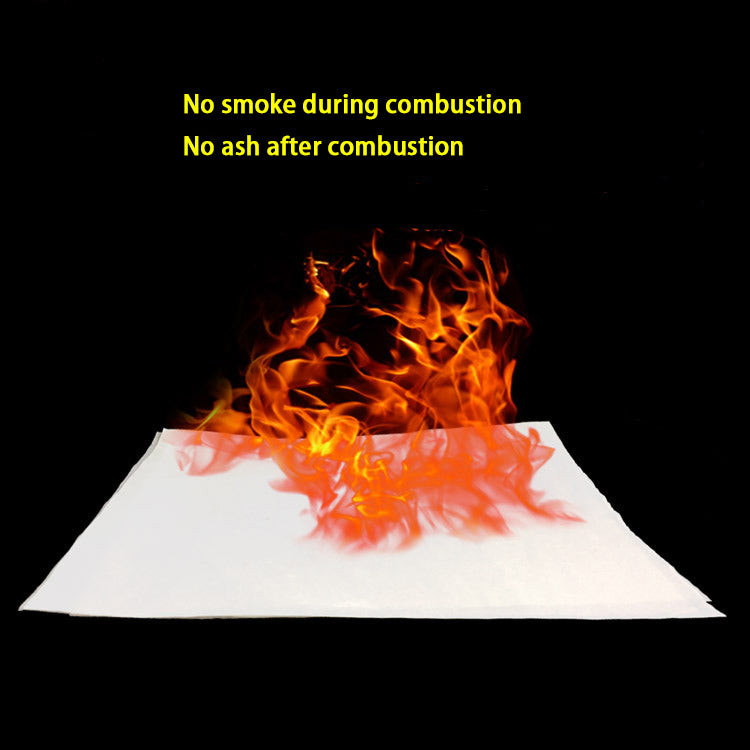 20pcs Wand Paper 50*20CM Fire Paper White Large Flash Paper Magic Tricks Props Toys