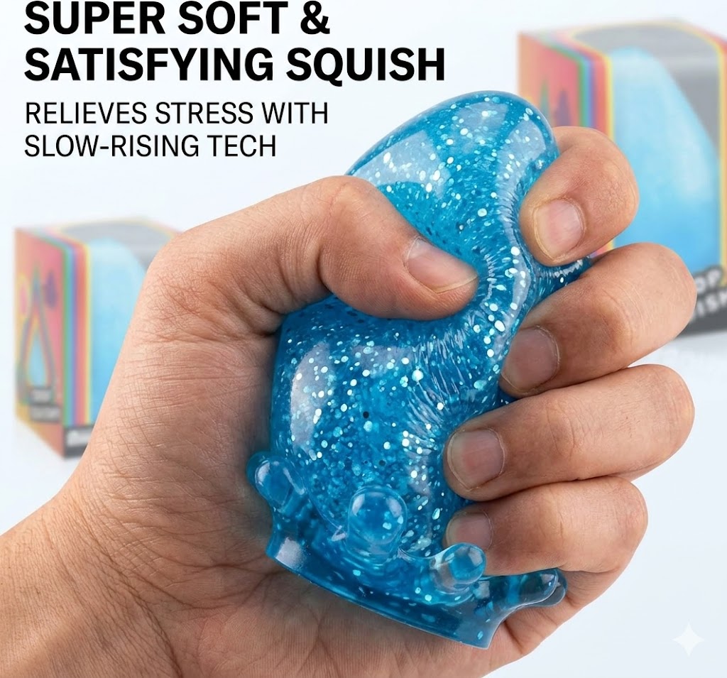 Water Drop Squeeze Squishies, Dream Squishy Drop Squishy Stress Ball, Soft Fidget Stress Ball,Nice Stress Cube-Drop Gifts for Anxiety Relief Office